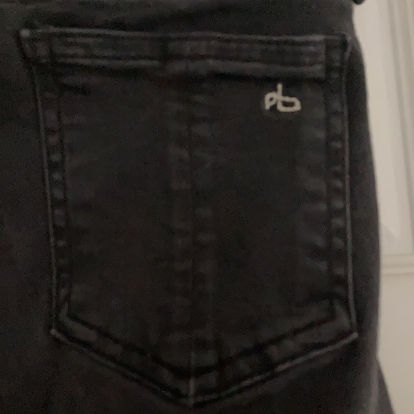 RAG & BONE BLACK SKINNY LEGGINGS JEANS SIZE 27 - Picture 10 of 10